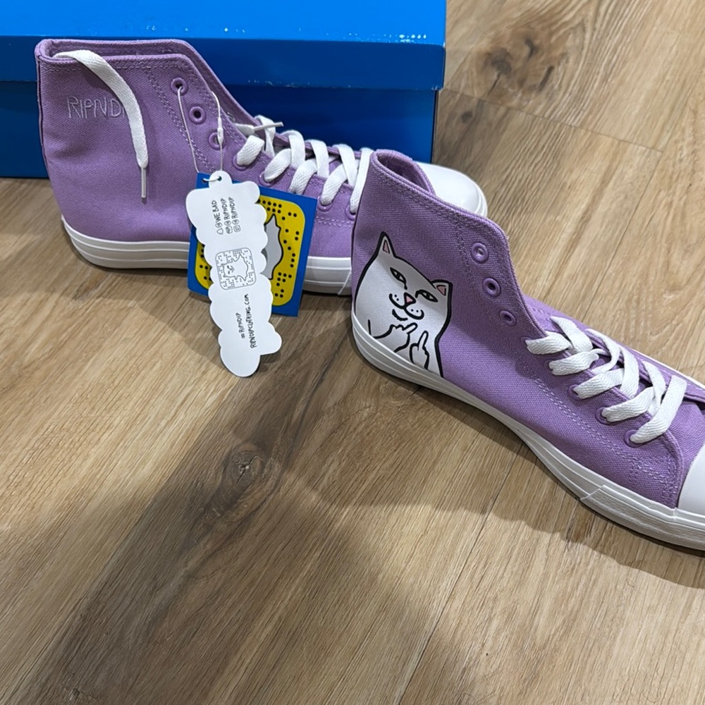 Ripndip Lavender High-Top Sneakers